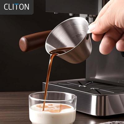 CLITON 304 Edelstahl Kaffeeextraktionsbecher mit Skala