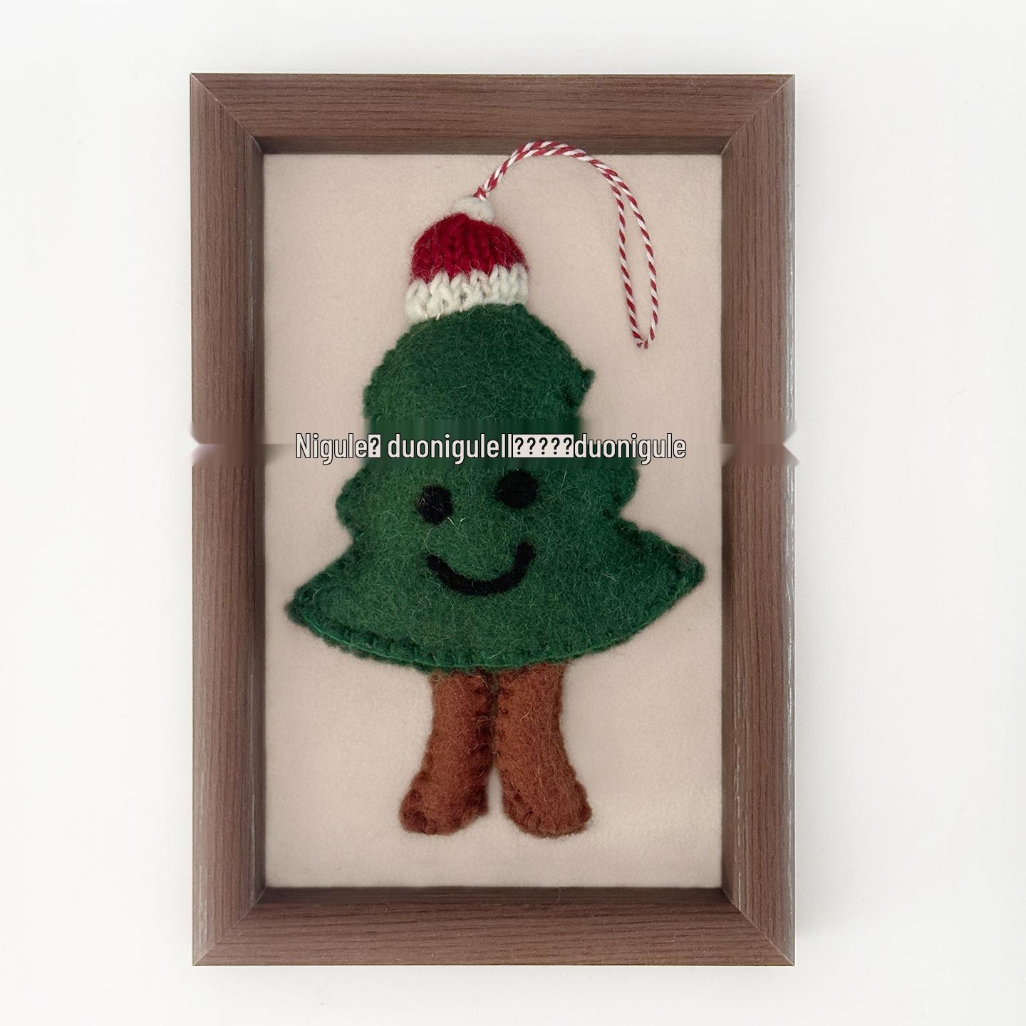 Орнамент из войлока ручной работы Doni Gulo Nepal - Двусторонний брелок для елки и подвеска для автомобиля, подарок Approx. 17cm Original Quality