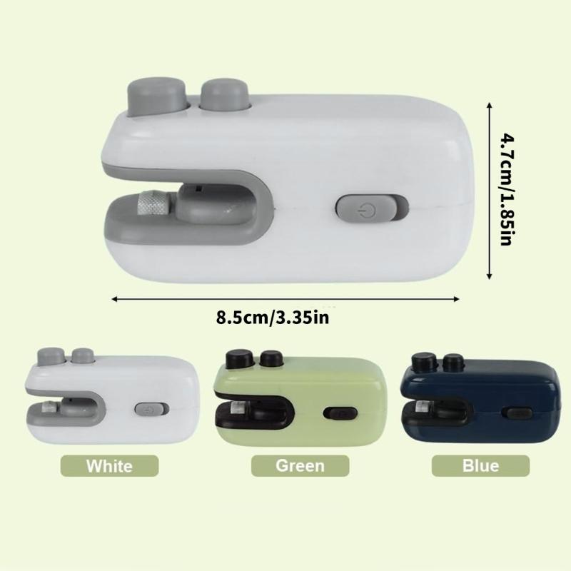 Small Portable Snacks Sealer Manual Sealing Tool for Food Preservations Portable Tool Suitable for Home and Office Use