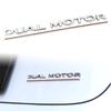 DQMN8 3D Raised DUAL MOTOR Emblem for Tesla Model 3 Y X S,Car Rear Trunk ABS Decal Emblem Stickers Automobile Refitting Mark