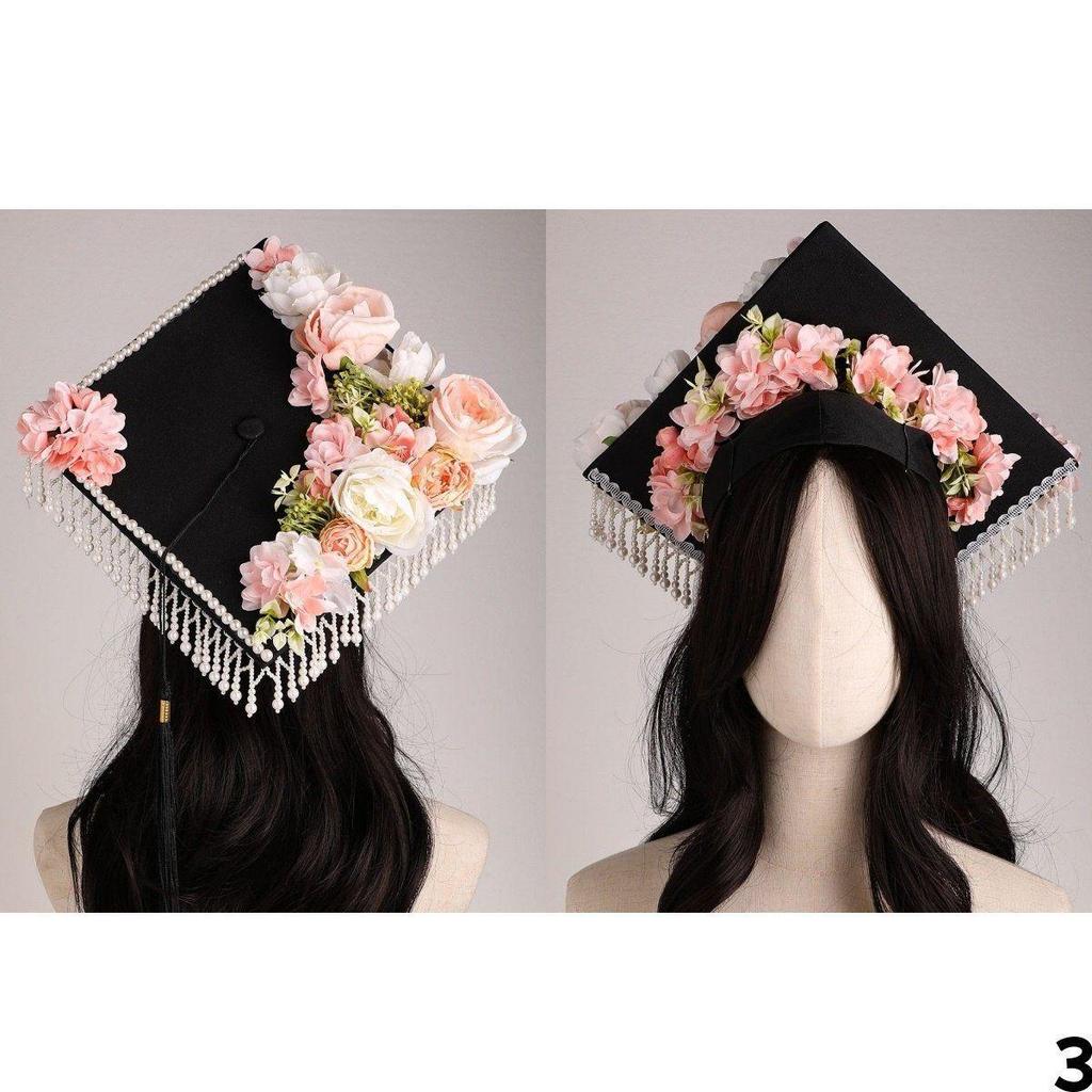 Graduation Flower Hairpin: New Style DIY Master’s Cap for College Student Photos and Gifts