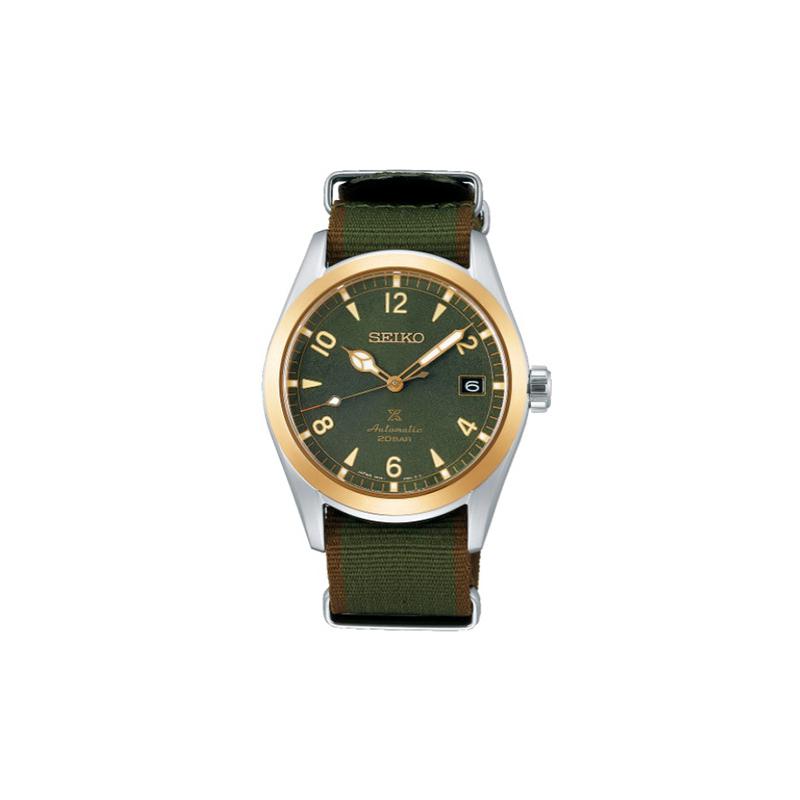 SEIKO prospex series fashion trend Automatic nylon strap men s watch green dial SBDC138 синий