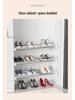 Multi-Layer Divider Cabinet & Telescopic Shoe Rack with Stainless Steel Sink Shelf