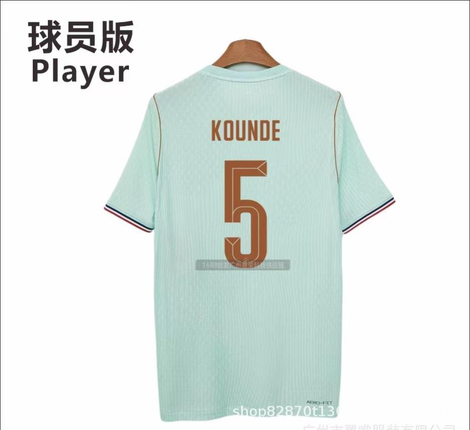 26 World Cup Player Version Football Jersey France Away Football Jersey Sports Mesh T-shirt