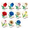 Small Particle Building Block Diy Micro Blocks Flower Bouque Kit Display Model Educational Puzzle Toy For Adult Women Home Decor