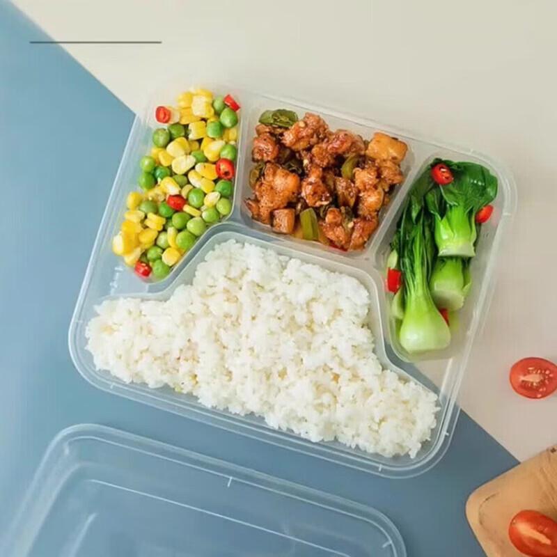 Integrated Four-Compartment Lunch Box