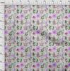 oneOone Cotton Flex Dusty Green Fabric Floral  Sewing Craft Projects Fabric Prints By Yard 40 Inch