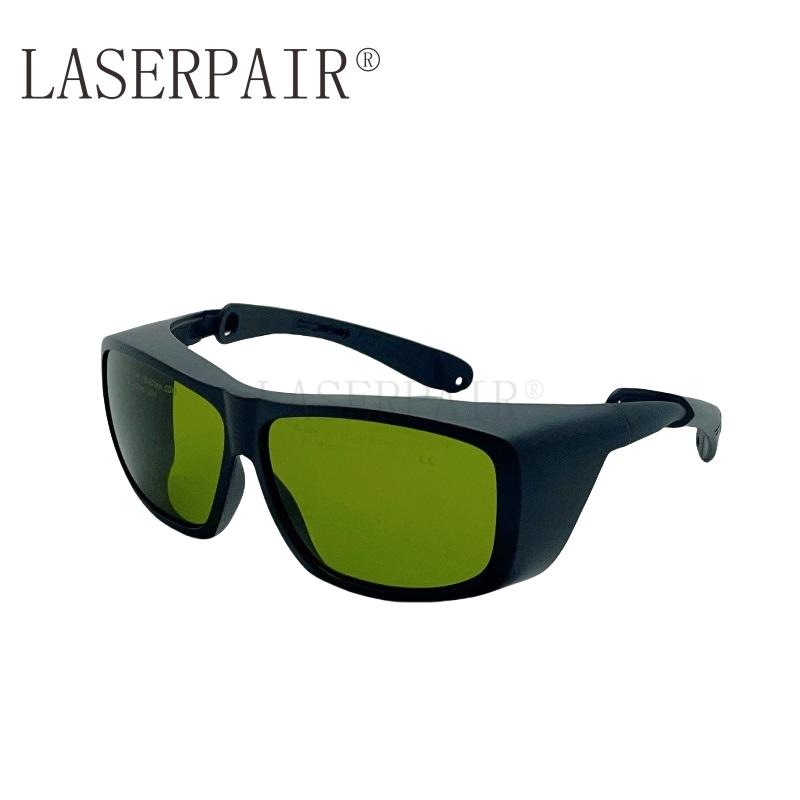 High Protection 755nm 808nm 1064nm OD 7 Laser Glasses Safety CE EN207 Laser Glasses Eye Protection (Green,safety glasses)