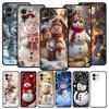 Christmas Snowman Phone Case Cover for Xiaomi Mi 17 15 14 13 12 11 Ultra 15T 14T 13T 12T 11T Pro Lite 5G Soft TPU Shell Fundas
