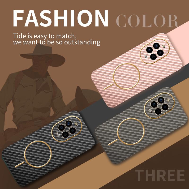 Case For Huawei Nova 13 Pro Nova12 New Electroplating Kevlar Magnetic Frosted Cover For Huawei Nova 13Pro Shockproof Funda