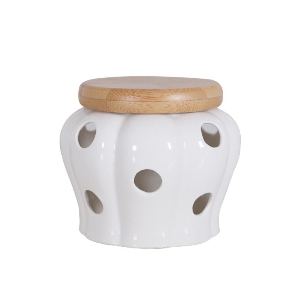 Ceramic Spice Storage Jar Food Storage Candle Lampshade New Ventilation Storage Tank Kitchen
