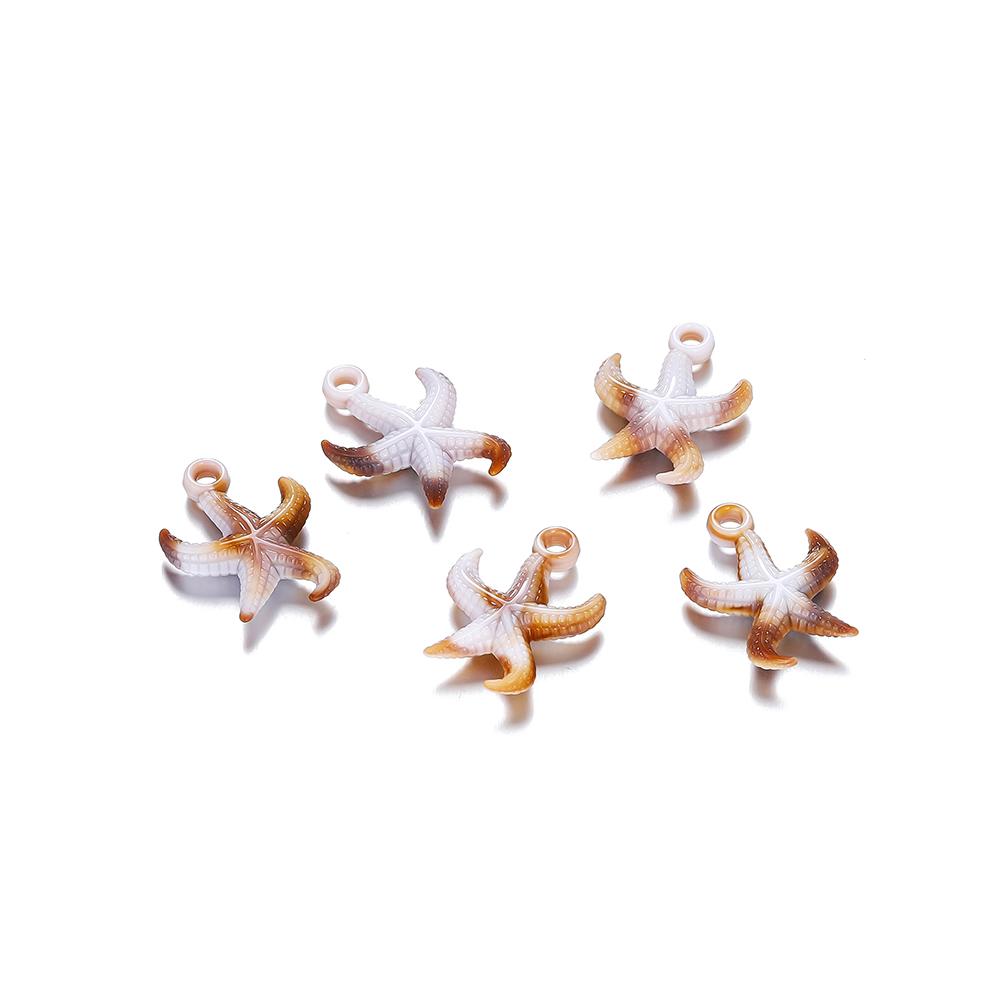 10/20Pcs/Lot Mix Acrylic Shell Conch Starfish Charm Pendants for DIY Women Earring Bracelet Necklace Jewelry Making Accessories