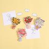 Simulation Sunflower Roses Flowers Refrigerator Stickers 3D Simple Resin Magnetic Stickers Home Kitchen Decorations