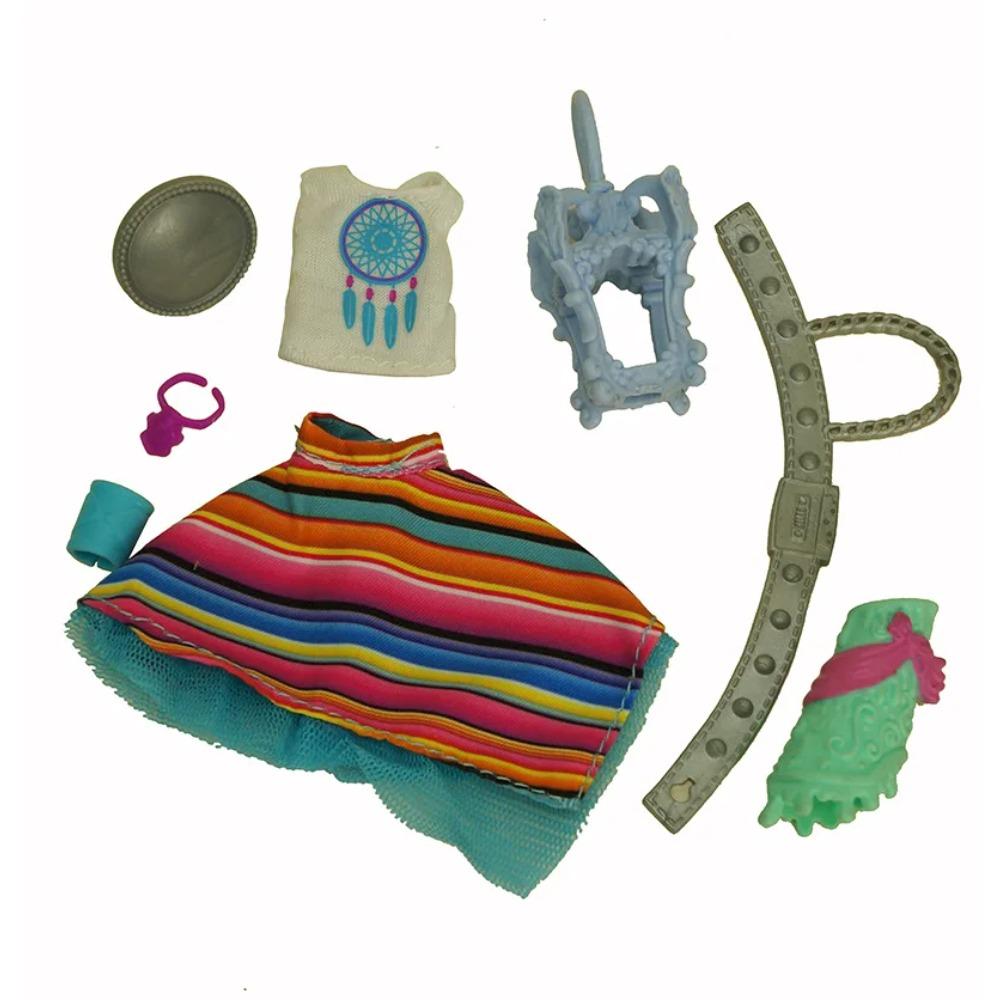 Monstering High Doll Accessories Decors Bags Hats Shoes Necklace Glasses Headbands Kids Playing House Doll Decors Girl DIY Toys