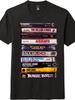 Unisex Classic Rock Cassette Shirt-Band Tape Stack Enthusiast Graphic Daily Tee