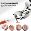 1x Nail Clippers with Safety Lock Large Wide Jaw Opening Toenail Cutter for Elderly Seniors