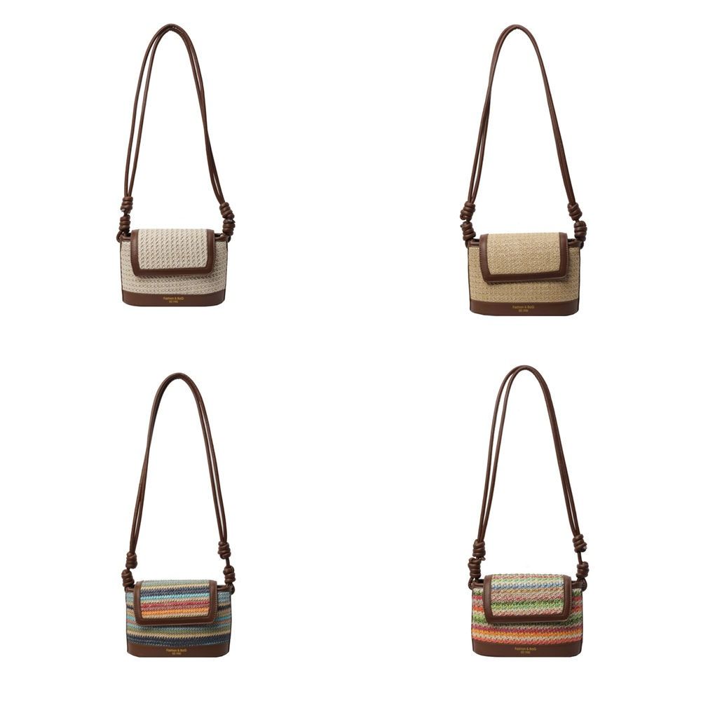 Shopping Bag Straw Bag Large Capacity Bohemian Shoulder Bag Simple Weave Bag  Summer