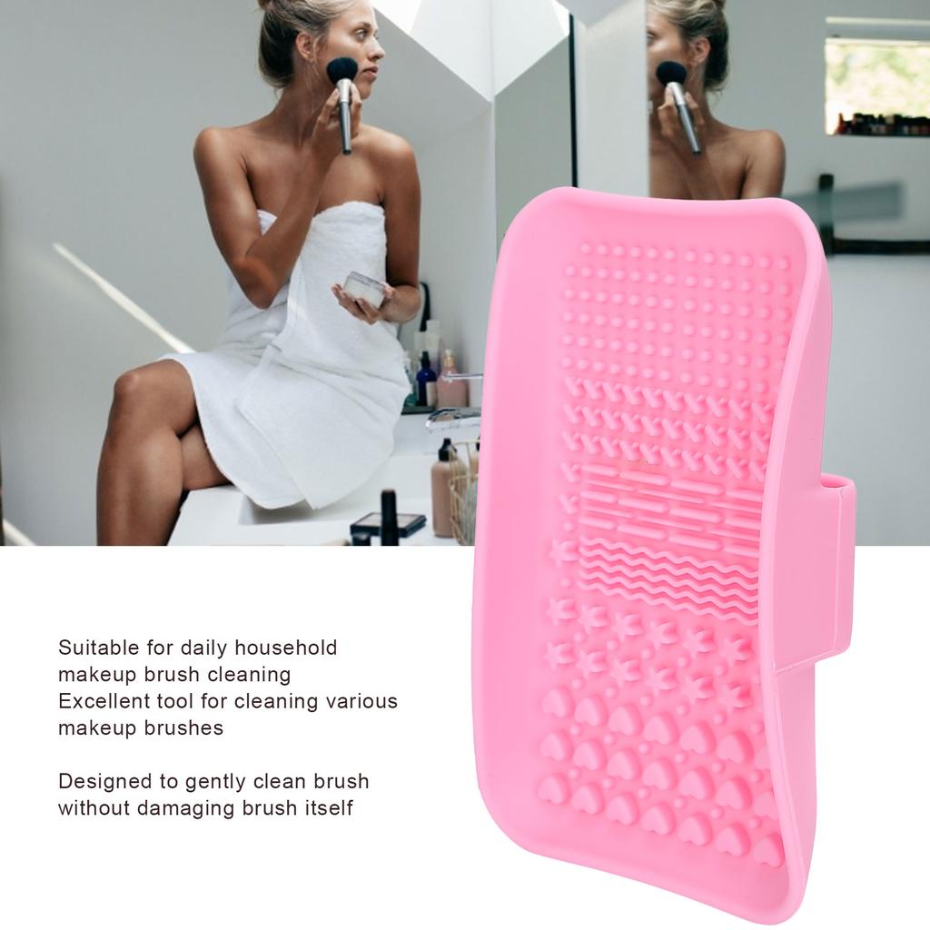 2pcs Silicone Makeup Brushes Cleaning Pads Mats Cosmetic Makeup Brush Cleaners Washing Tool