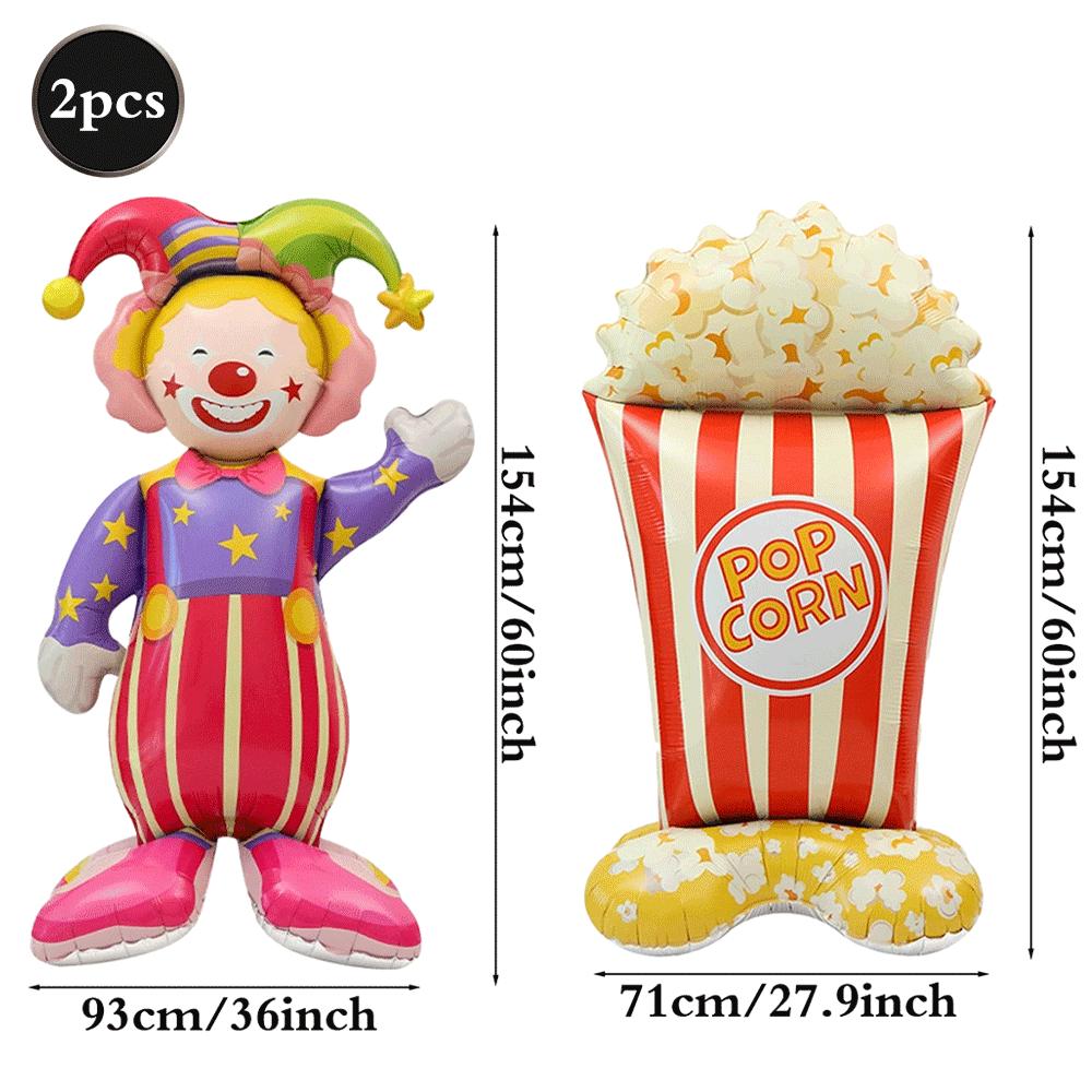 Circus Theme Party Supplies Carnival Animal Paper Plates Cups Tablecloth Balloons Clown Kids Birthday Decor Baby Shower Favors