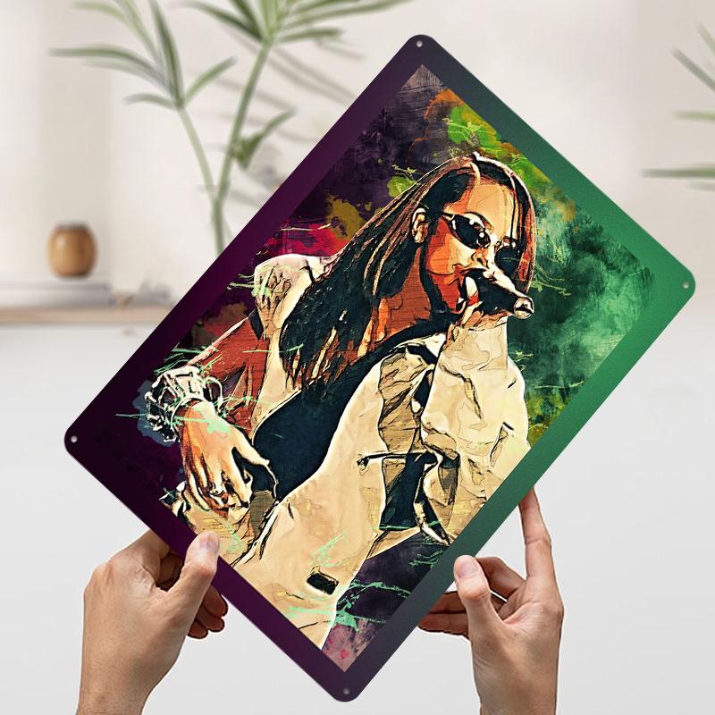 Aaliyah Printed Poster Customized Retro Wall Art Vintage Metal Tin Signs for Home Coffee Bar Accessories Room Ornaments Man Cave