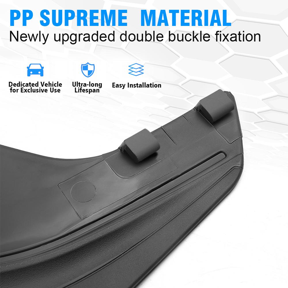 For Tesla Model Y 2025-2026 Car Wheel Mud Flaps Splash Guards MudFlaps Front Rear Fender TPE Mudguards Protector