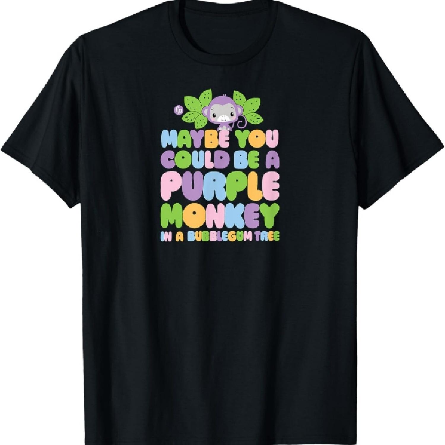 

Fisher-Price - Purple Monkey Bubble Gum Tree Song T-Shirt XXXXXL чорний