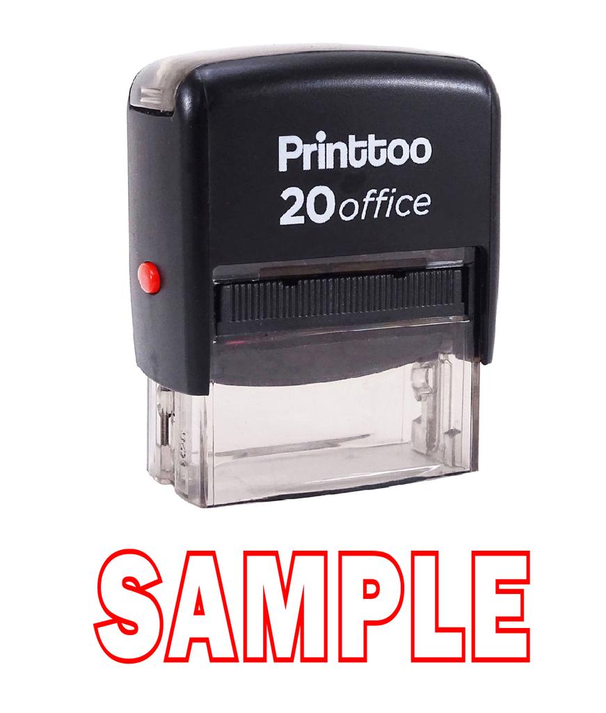 Printtoo Self Inking SAMPLE Rubber Stamp Office Stationary Custom