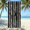 Populaire gestreepte bedrukte strandlaken Sneldrogend Zandvrij Volwassen Zwem Bad Handdoek Microvezel Handdoek