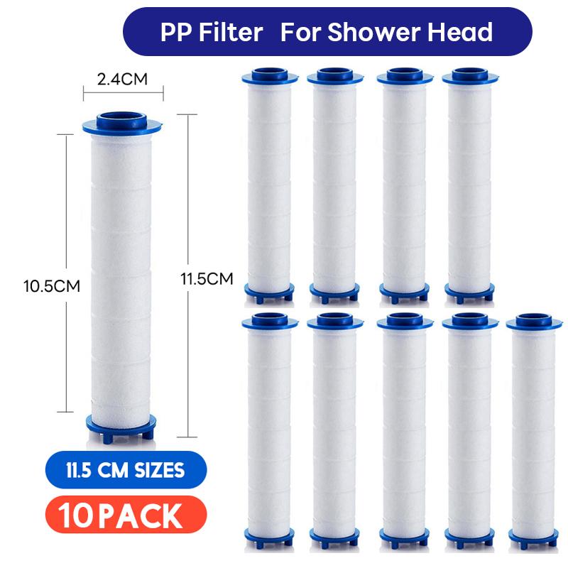 10 Pcs Shower Head Filter,Replacement Shower Head Cotton Filter Set Water Purification,Bathroom Accessories