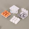11-Piece Miniature Dollhouse Kitchen Food Set with Tray and Mini Eggs
