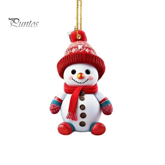 

Рождественские украшения, мультяшный снеговик/Санта, подвесное украшение на рождественскую елку, праздничный акриловый декор на Рождество, День святого Валентина, зимние принадлежности для вечеринок D