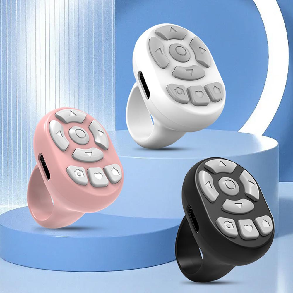 Bluetooth Wireless Remote Control E-book Page Turner Controller Multifunction Wireless Camera Shutter Selfie Remote For TikTok