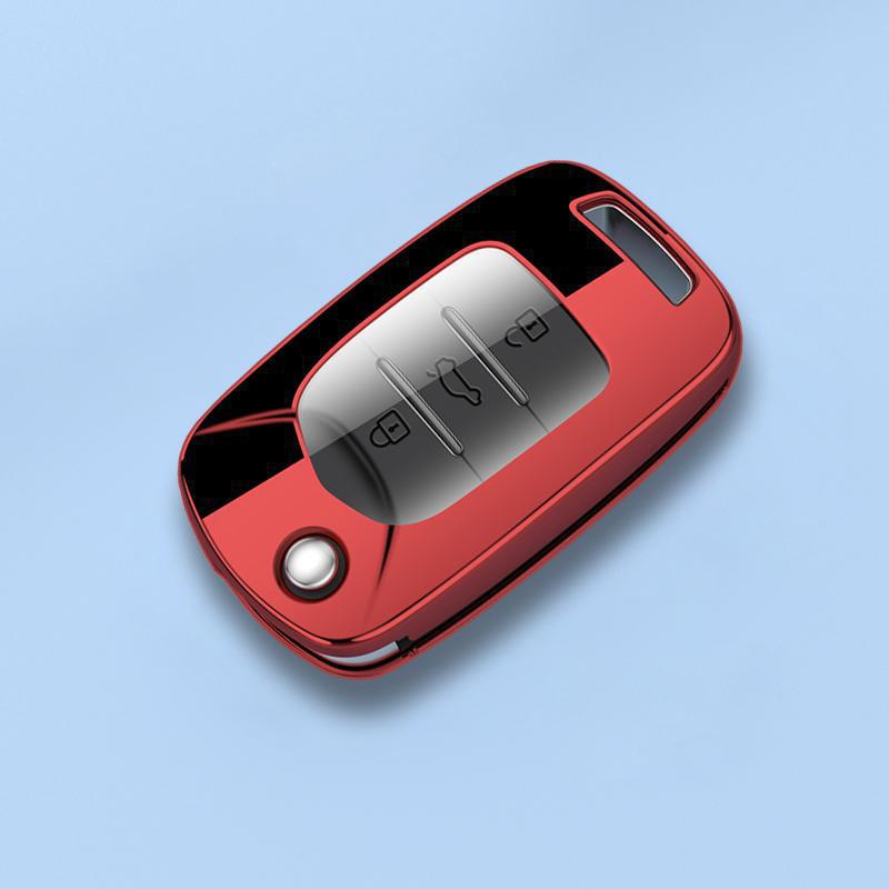 18-21 Baojun 530 Key Cover: Comfortable 1.5L Folding Shell with Hanging Buckle Chain.