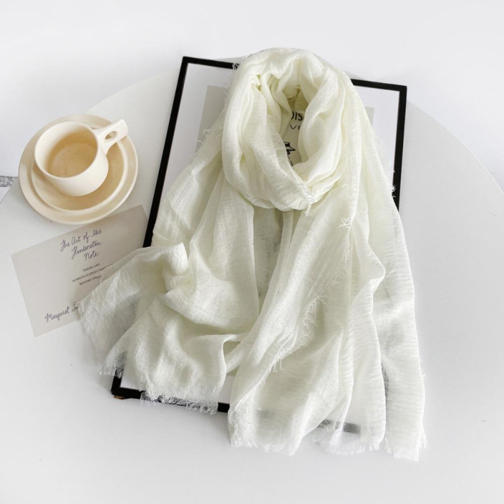 Big Size Turban Shawl Crinkle Plain Scarf New Hijab Scarf