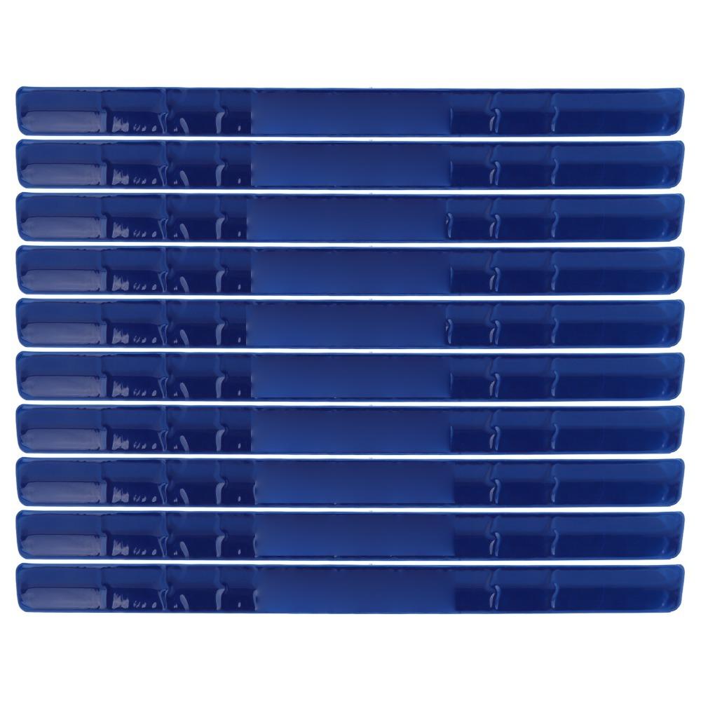 10PCS 40*3cm Snap Bracelet Armbands High Visibility Safety Reflector Strips  Cycling