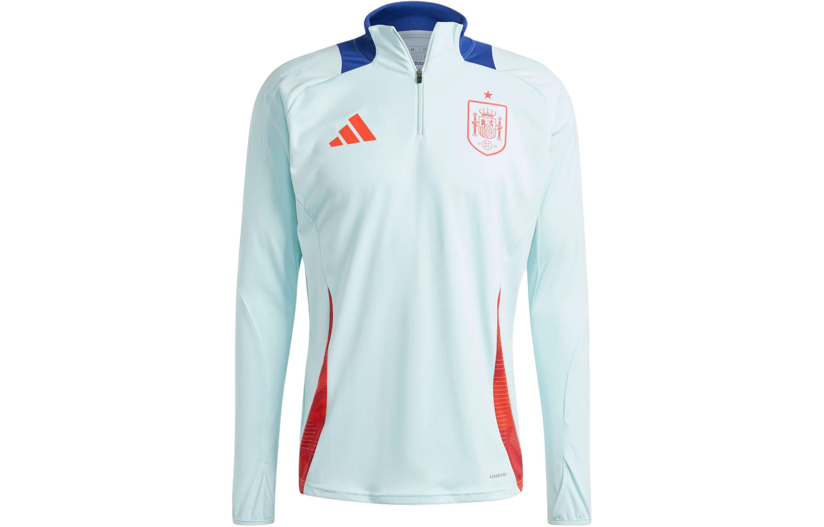 Adidas ИСПАНИЯ TIRO 24 КОМПЛЕКТ ДЛЯ ТРЕНИРОВОК И СОРЕВНОВАНИЙ Футбольная футболка Мужская Мятный Халло IP6401 XS