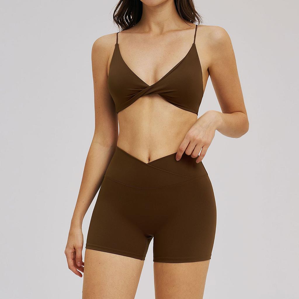 Sports Suits Yoga Suits Sports Pants, Women's Fitness Wear Sports Bras Fitness Training Wheel Short Yoga Leggings, Fitness Clothing, Sports Apparel
