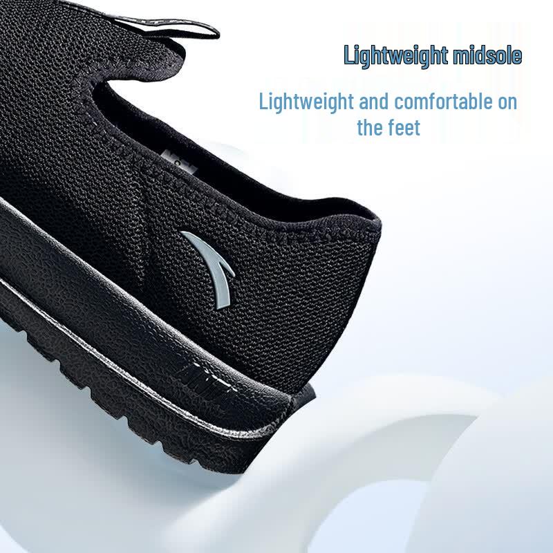 Anta Men's Light Leap Slip-on Mesh Walking Shoes