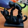 3D-Druck Eltern-Kind-Katzenstatue Minimalistische Katzen-Schreibtischdekoration Geschenk für Katzenliebhaber