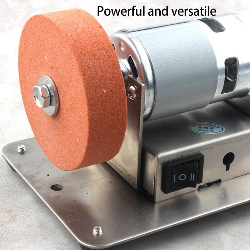 6000rpm Adjustable 100W Electric Benchtop Belt Sander For Metal Woodworking Polishing Tool Sharpening Projects
