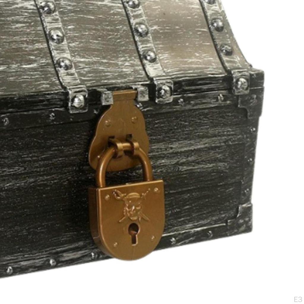Chest, Toy, Pirate Decoration, Water Pool Game, Multifunction, Accessories, Jewelry Box, Box for