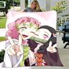 1pc Blanket Demon Slayer Characters Print Design, Lightweight Blanket for Sofa, Bed- Soft &Warm, Gift for All Seasons Like Christmas, Halloween