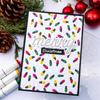 Little Village 3D Embossing Folder Christmas Holly and Candles Background Patterns Templates For DIY Scrapbooking Paper Crafting