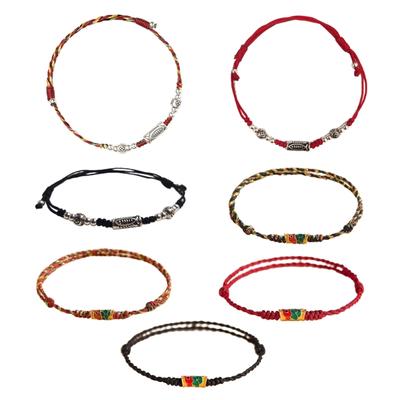 Adjustable Pull-Out Bracelet Kois Fish Bangles Handcrafted Wrist Chain Colorful String Handchains Women Girls Jewelry