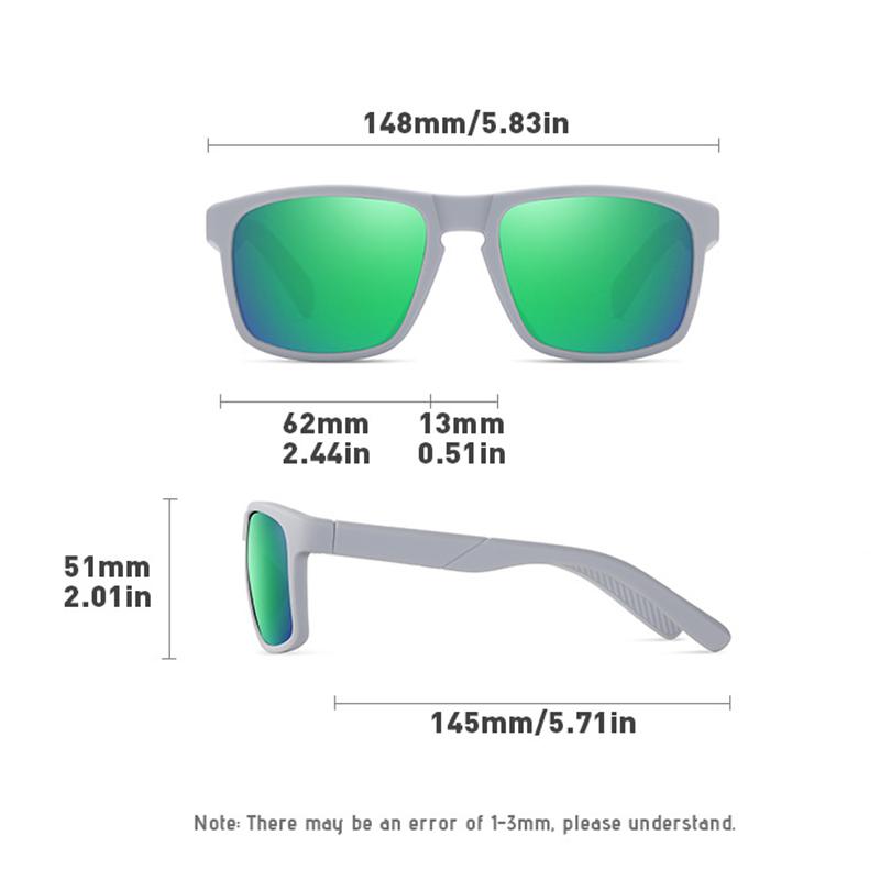 Night Vision Lens Square Nearsighted Sunglasses With Diopters Outdoor Sports Anti-glare UV400 Minus Eyeglasses -0.5 -0.75 To -6