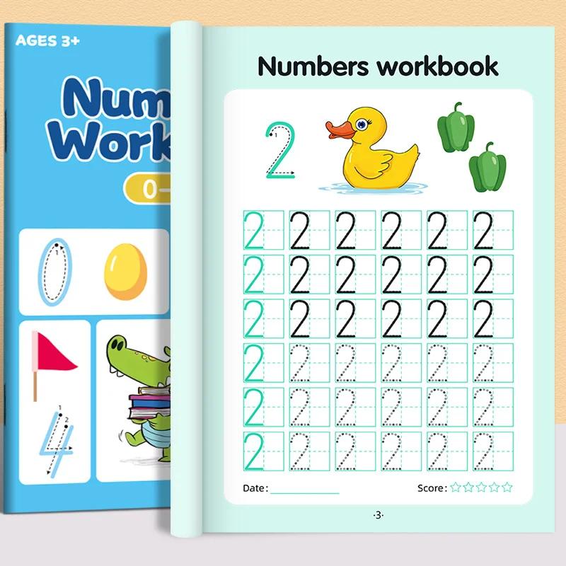 32 Pages Numbers Tracing Workbook 0-100 for Kids Ages 3-5 Preschool Math Learning