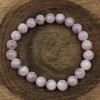 8mm Natürlicher Rosa Kunzit Edelstein Runde Perlen Stretch Armband 7,5" Handgefertigter Schmuck Für Jahrestagsgeschenk RBB-71