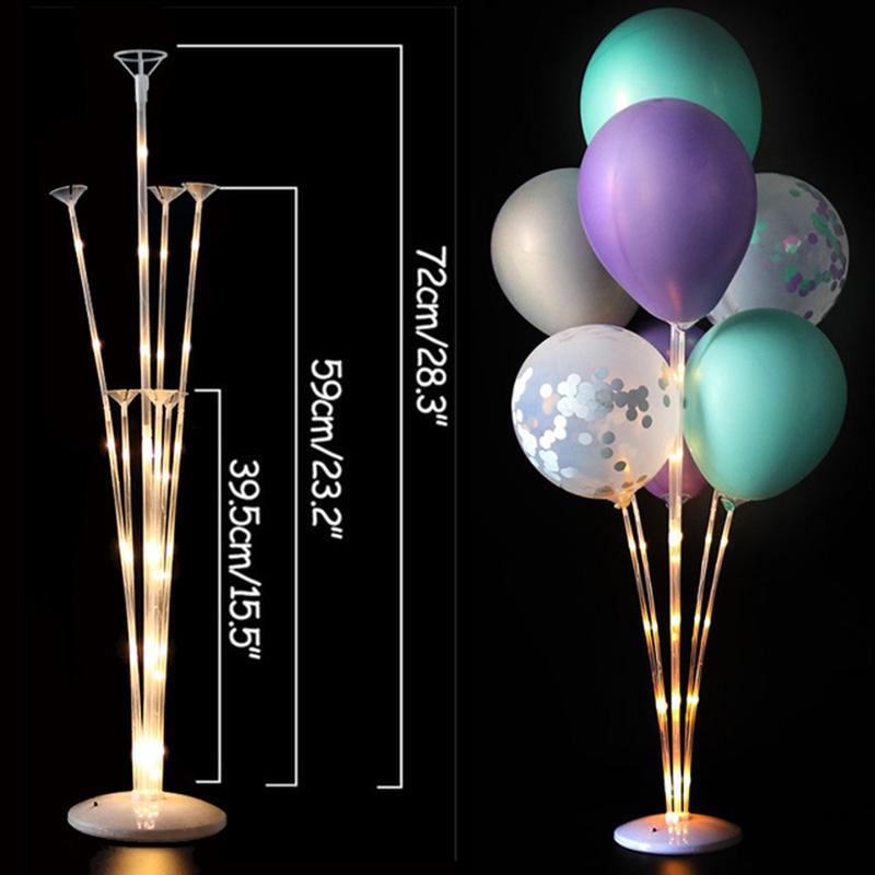 WEIGAO 7/10 Tube Balloon Stand Birthday Balloons Arch Stick Holder Wedding Decor Baloon Globos Birthday Party Decorations Kids