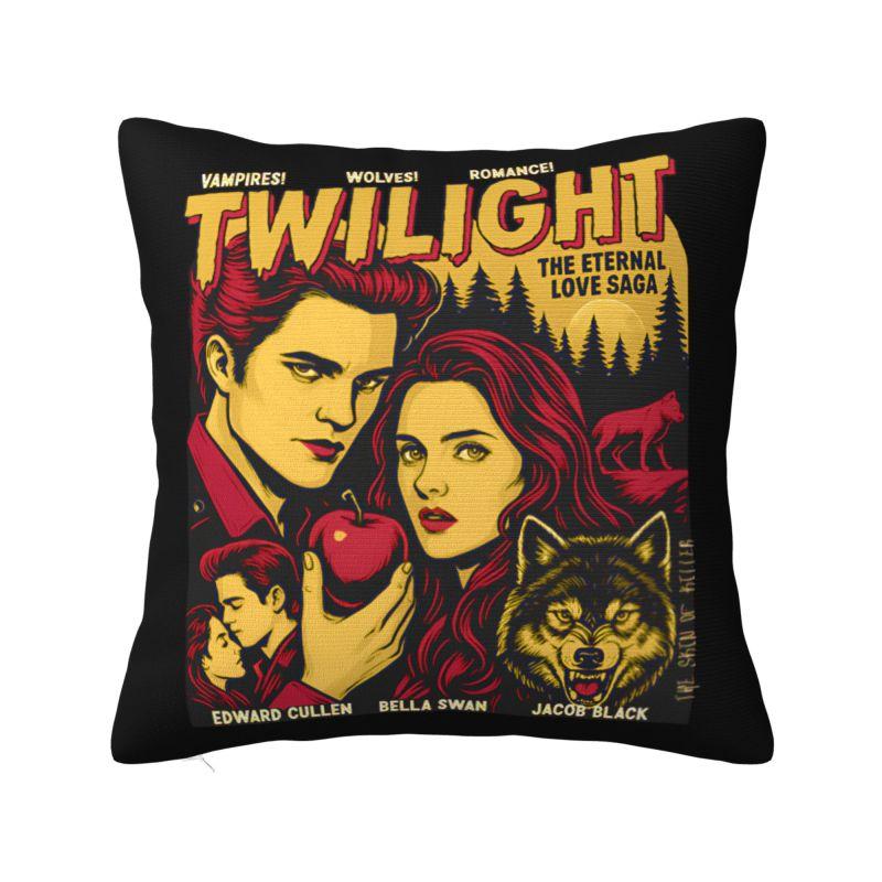 Funny Edward Cullen Meme Cushion Cover xcm Polyester Robert Pattinson Pillow Case for Sofa Square Pillowcase Decoration
