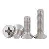 304 Stainless Steel Cross Recessed Flat Head Machine Screws